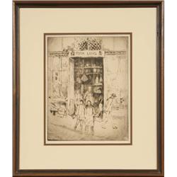 B. J. O. Nordfeldt, Etching