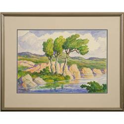 Birger Sandzén, Watercolor