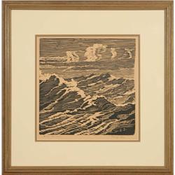 Birger Sandzén, 1917 Woodcut