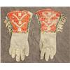 Image 1 : Sioux Beaded and Quilled Gauntlets, 19th Century