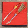 Image 1 : Kiowa Peyote Rattle, Fan and Blanket, Early 1900s