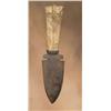 Image 1 : Plains Dag Knife With Buffalo Bone Handle, 19th Century