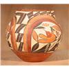 Image 1 : Acoma Four-Color Bird Jar, Circa 1890