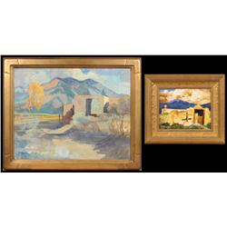 Walter A. Bailey, Two Oil Paintings