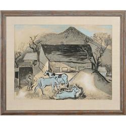 Guy MacCoy, Ink And Gouache