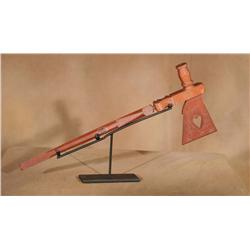 Northern Plains Catlinite Pipe, Tomahawk Form