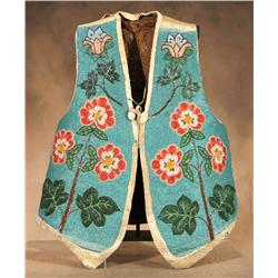 Blackfoot Beaded Vest, Circa 1910