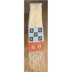 Sioux Beaded Pipe Bag, 19th Century
