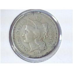 1866 THREE CENT PIECE (NICKEL)