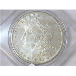1881-S MORGAN SILVER DOLLAR (UNC)
