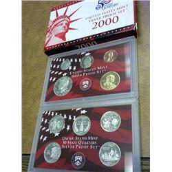 2000 US SILVER PROOF SET (WITH BOX)