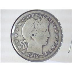 1912 BARBER HALF DOLLAR