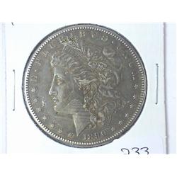 1890-CC MORGAN SILVER DOLLAR TONED