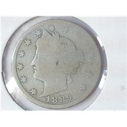 1889 LIBERTY "V" NICKEL