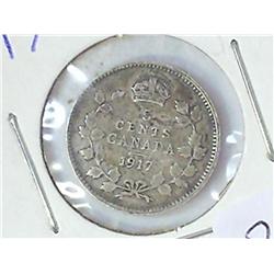 1917 CANADA FIVE CENTS (SILVER)