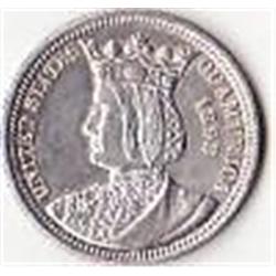 RARE 1893 Isabella Silver Commemorative Quarter (Columbia Expo)