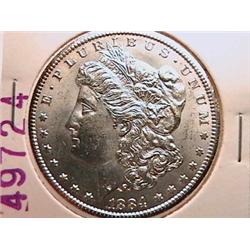 1884-CC Morgan Dollar MS62