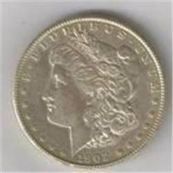ERROR COIN 1902-S AU-58 UNC MORGAN DOLLAR RARE KEY DATE