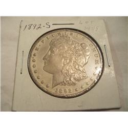 RARE DATE 1892-S EF MORGAN SILVER DOLLAR