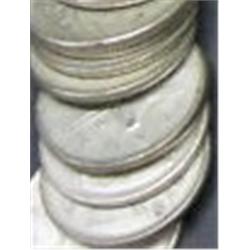 10 Canadian 90% Silver Quarters, All Pre 1967