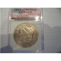 1896-S Morgan Silver Dollar XF40 Graded     smt