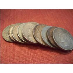 10 Silver Peace Dollars