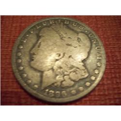 1896-O Morgan Silver Dollar      smt