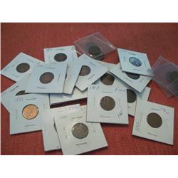 Lot of 27 Mixed Date Indian Pennies, All G to F
