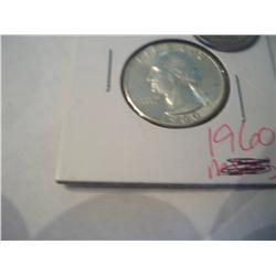 1960 BU Silver Washington Quarter