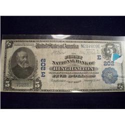 1903 $5 First National Bank of Birmingham, NY