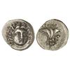 Image 1 : Dracma. -  Siglos III-II a.C. -  RHODIAN PERAIA. -  Anv.: Cabeza de Helios de frente. Rev.: Rosa, en
