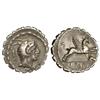 Image 1 : Denario. -  79 a.C. -  PAPIA-1. -  L. Papius. -  Rev.: Grifón a derecha, debajo símbolo. 3,89 grs. P