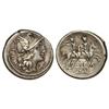 Image 1 : Denario. -  148 a.C. -  SEMPRONIA-2. -  L. Sempronius Pitio. -  4 grs. AR. Cal-1251; FFC-1107. MBC+.
