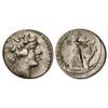 Image 1 : Denario. -  48 a.C. -  VIBIA-16. -  C. Vibius C. f. C. n. Pansa. -  Rev.: Ceres en pie a derecha, co