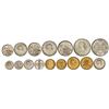 Image 1 : Serie 8 monedas 10 Céntimos a 100 Pesetas. -  (*70). -  En tira original F.N.M.T. PRUEBAS. -  -