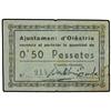 Image 1 : 50 Cèntims. -  Aj. d´OLÈSTRIA. -  MUY RARO. AT-1684; T-1933. MBC. -  -