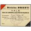 Image 1 : Vale. -  DIVISIÓN DURRUTI. -  COMEDORES COLECTIVOS DE BUJARALOZ (Zaragoza). -  Sello óvalo en violet