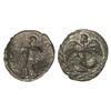 Image 1 : Litra. -  460-450 a.C. -  KAMARINA. -  Anv.: Atenea en pie a izquierda, alrededor leyenda. Rev.: Nik