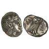 Image 1 : Tetradracma. -  393-300 a.C. -  ATENAS. -  Anv.: Cabeza de Atenea con casco a derecha. Rev.: Lechuza