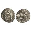 Image 1 : Dracma. -  Siglos III-II a.C. -  RHODIAN PERAIA. -  Anv.: Cabeza de Helios de frente. Rev.: Rosa, en