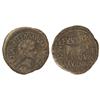 Image 1 : As. -  ÉPOCA DE TIBERIO. -  CALAGURRIS. -  Anv.: TI. AVGVS. DIVI. AVGVSTI F. IMP. CAESAR. Cabeza lau