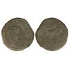 Image 1 : As. -  ÉPOCA DE TIBERIO. -  CALAGURRIS. -  Anv.: TI. AVGVS. DIVI. AVGVSTI. F. IMP. CAESAR. Cabeza la