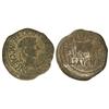 Image 1 : As. -  ÉPOCA DE TIBERIO. -  CALAGURRIS. -  Anv.: TI. AVGV(S.) (DI)VI. AVGVSTI. F. IMP. CAESAR. Cabez