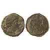 Image 1 : As. -  DANUSIA. -  Anv.: Busto masculino a derecha entre dos delfines. Rev.: Jinete con lanza a dere