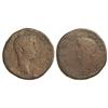 Image 1 : Dupondio. -  ÉPOCA DE AUGUSTO. -  COLONIA RÓMULA. -  Anv.: (PERM.) DIVI AVG. (COL. ROM.). Cabeza rad
