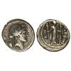 Image 1 : Denario. -  42 a.C. -  CLAUDIA-15. -  P. Claudius M. f. Turrinus. -  Anv.: Cabeza laureada de Apolo