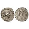 Image 1 : Denario. -  56 a.C. -  CORNELIA-63. -  Faustus Cornelius Sulla. -  Rev.: Tres trofeos entre praeferí