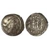 Image 1 : Denario. -  54 a.C. -  JUNIA-31. -  Q. Caepio Brutus. -  Rev.: Bruto marchando a izquierda entre dos