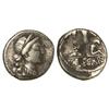 Image 1 : Denario. -  Acuñada el 48 a.C. -  JULIO CÉSAR. -  Anv.: Cabeza de Venus con diadema a derecha, Cupid