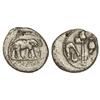 Image 1 : Denario. -  Acuñada el 54-51 a.C. -  JULIO CÉSAR. -  Anv.: Elefante a derecha, delante serpiente. En
